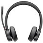 Poly Voyager 4320 UC Wireless Headset con Soporte de Carga, USB-A, Negro